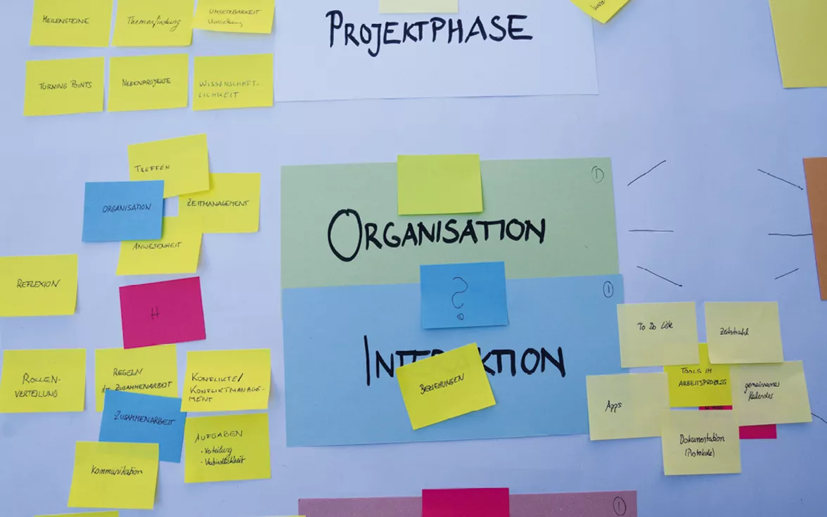 (c) TUMJA Flipchart with Post-its